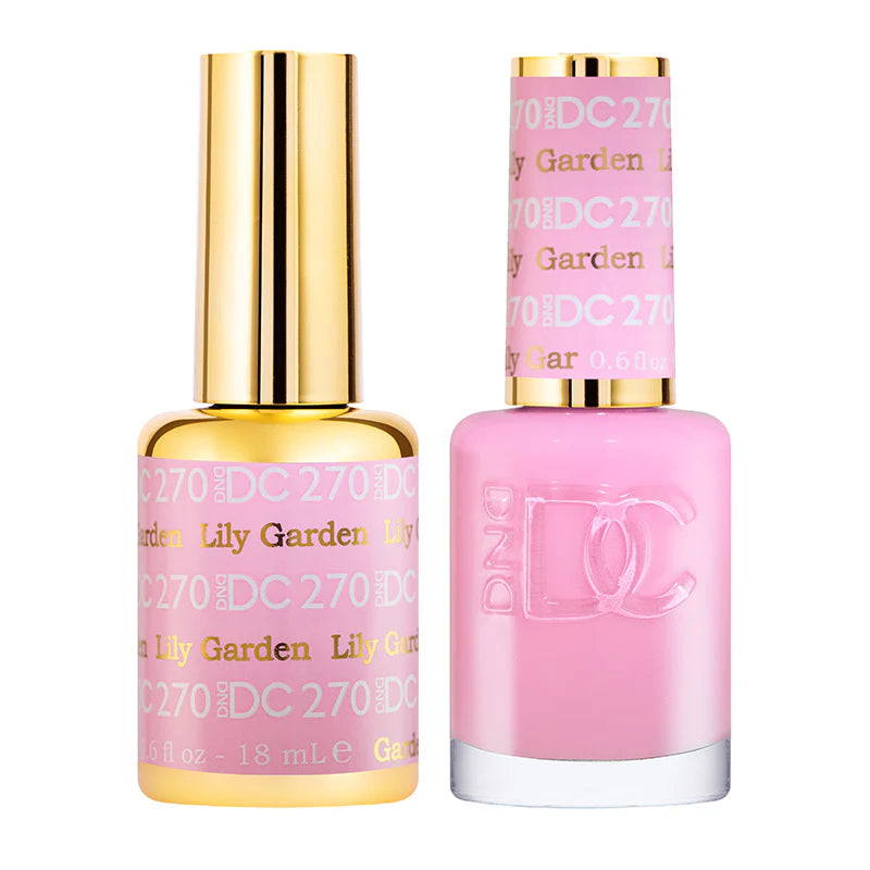 DND DC Duo #270 Lily Garden – Gel + Laca a juego 0.5 fl oz