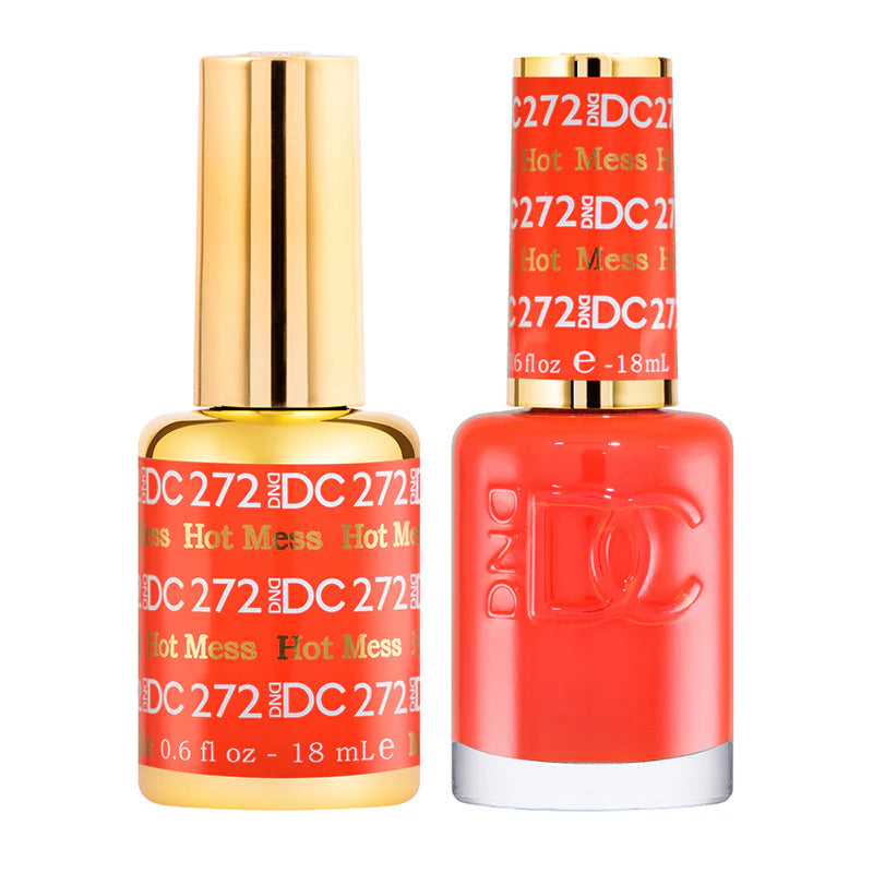 DND DC Duo #272 Hot Mess – Gel + Laca a juego 0.5 fl oz