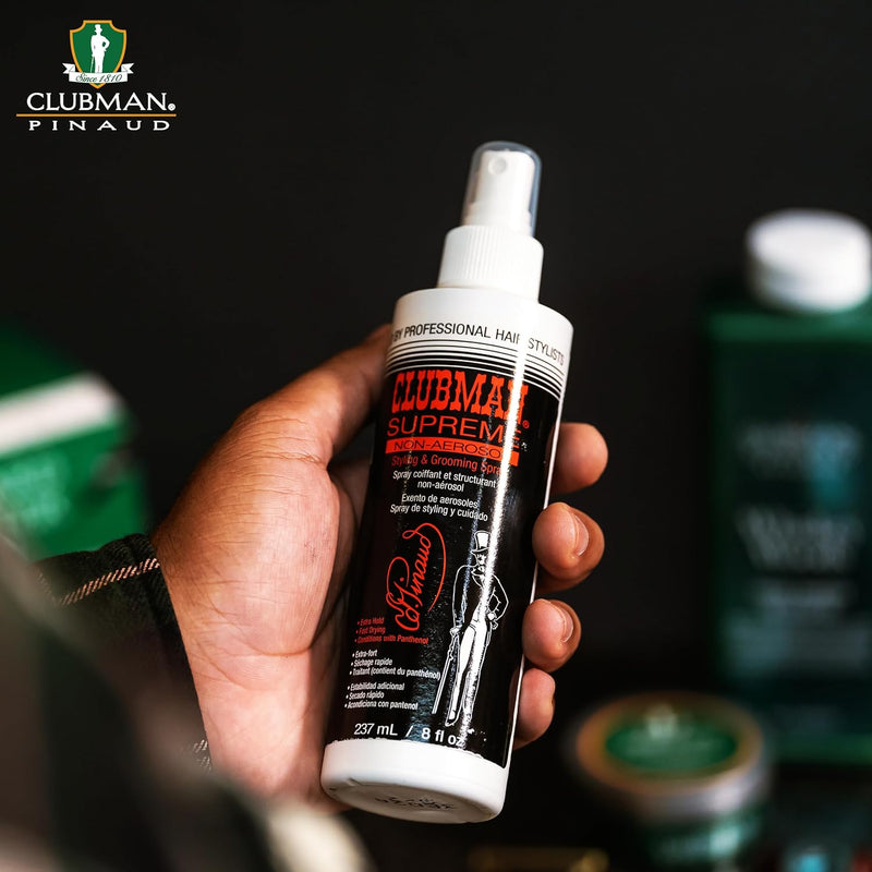 Clubman Pinaud - Laca para el cabello Supreme sin aerosol 237 ml