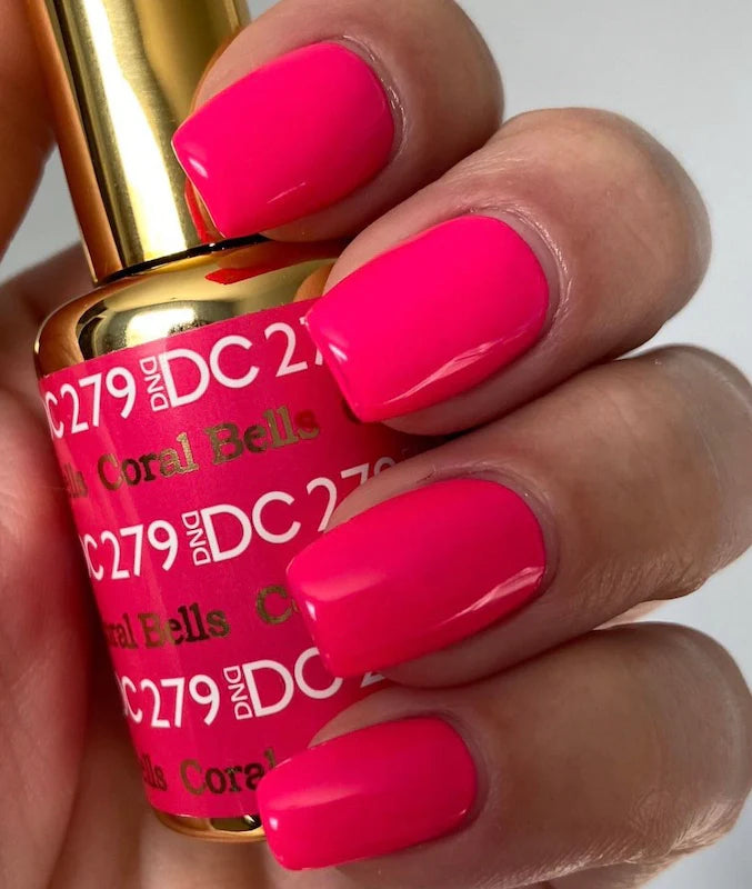 DND DC Duo #279 Coral Bells – Gel + Laca a juego 0.5 fl oz