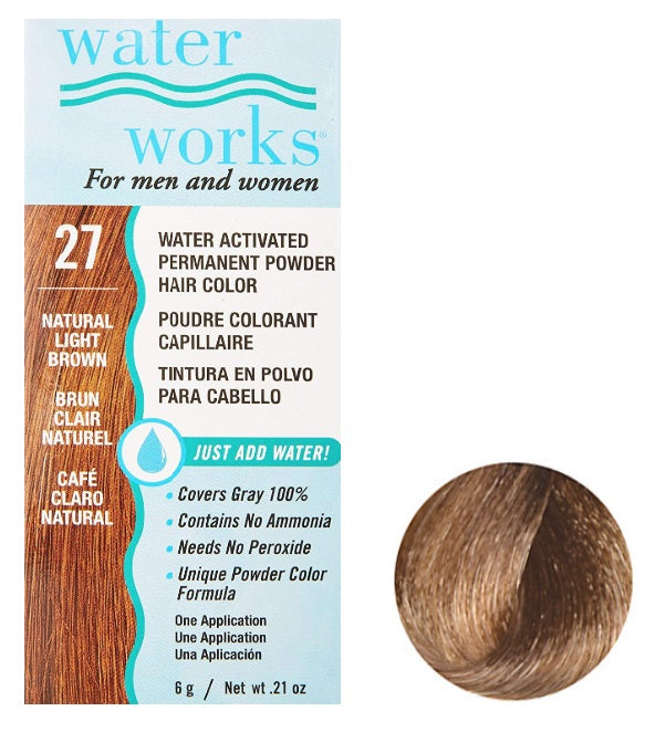 Water Works - Permanent Powder Hair Color - #27 Natural Light Brown