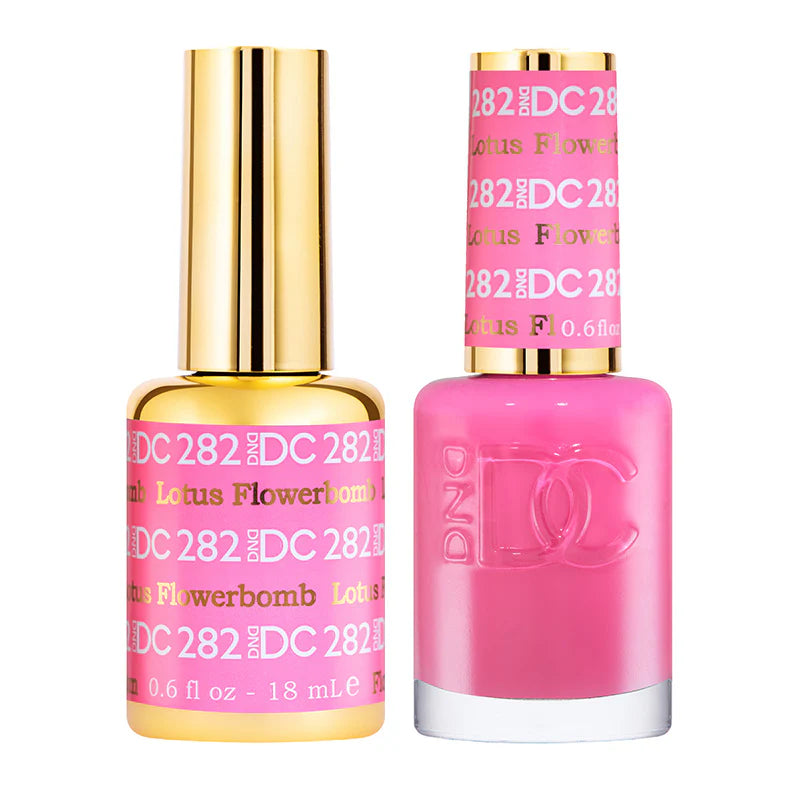 DND DC Duo #282 Lotus Flowerbomb – Gel + Laca a juego 0.5 fl oz