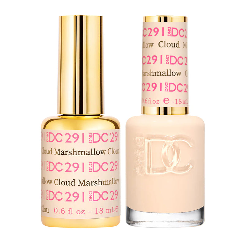 DND DC Duo #291 Marshmallow Cloud – Gel + Matching Lacquer 0.5 fl oz