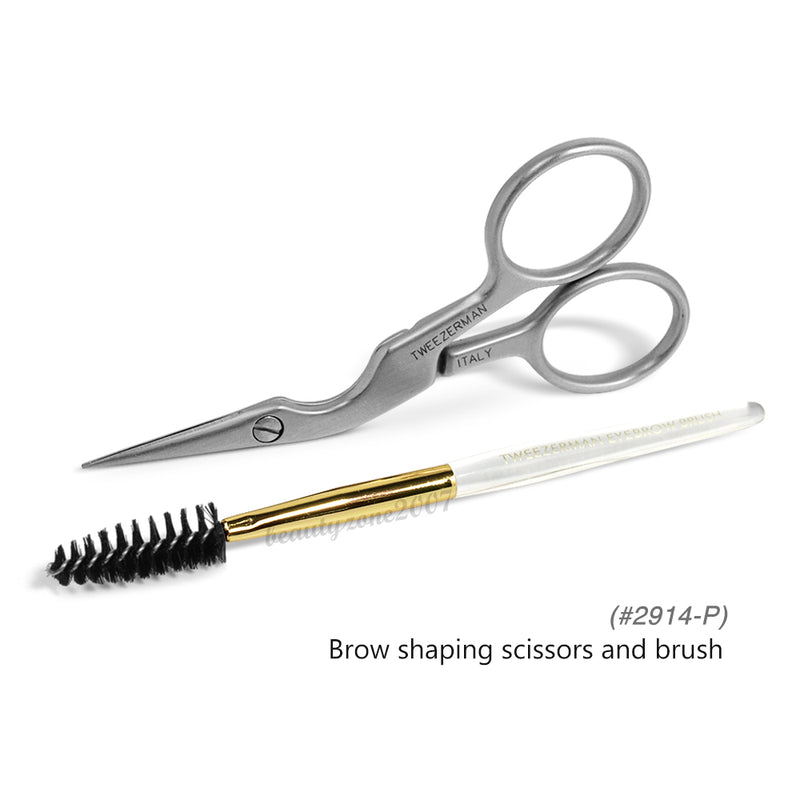 Tweezerman - Brow Shaping Scissors & Brush - #2914P