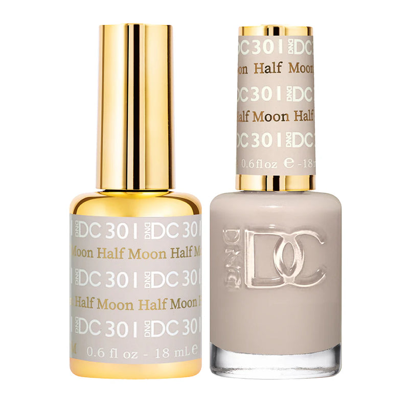 DND DC Duo #301 Half Moon – Gel + Laca a juego 0.5 fl oz