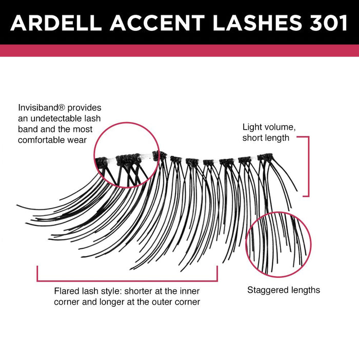 Ardell - Strip Lashes - Accent 311 (4 Pack)