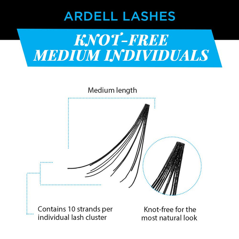 Ardell - Anudados individuales - Mediano #30210 (Paquete de 4)