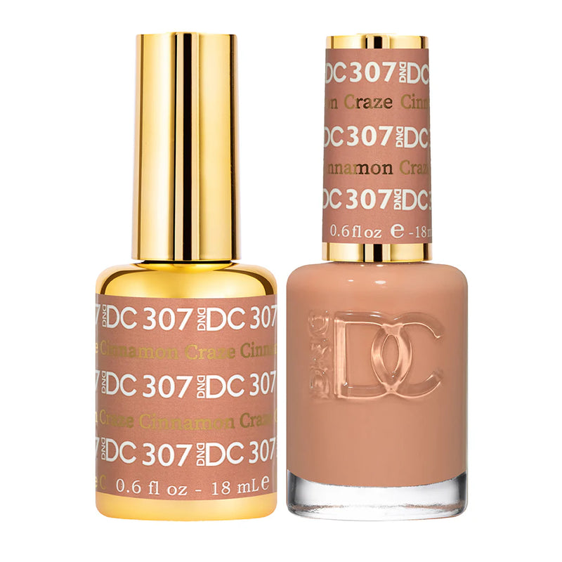 DND DC Duo #307 Cinnamon Craze – Gel + Laca a juego 0.5 fl oz
