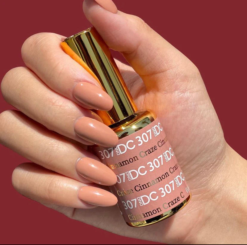 DND DC Duo #307 Cinnamon Craze – Gel + Laca a juego 0.5 fl oz