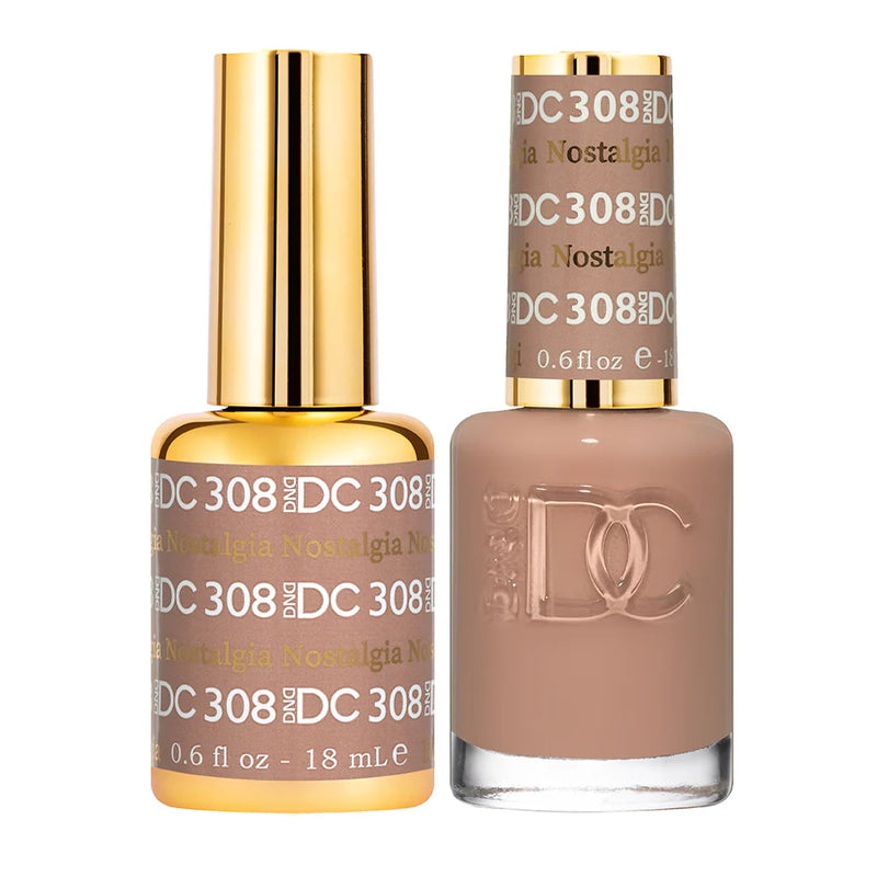 DND DC Duo #308 Nostalgia – Gel + Laca a juego 0.5 fl oz