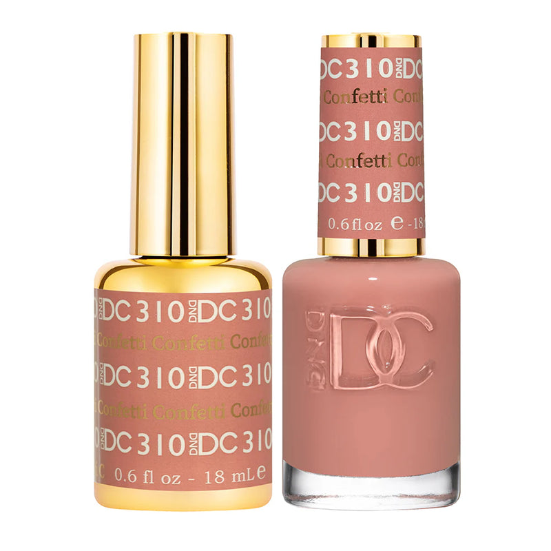 DND DC Duo #310 Confeti – Gel + Laca a juego 0.5 fl oz