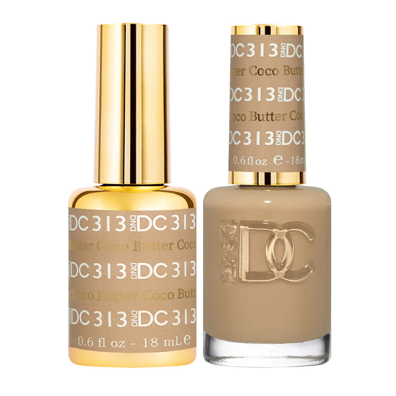 DND DC Duo #313 Coco Butter – Gel + Matching Lacquer 0.5 fl oz