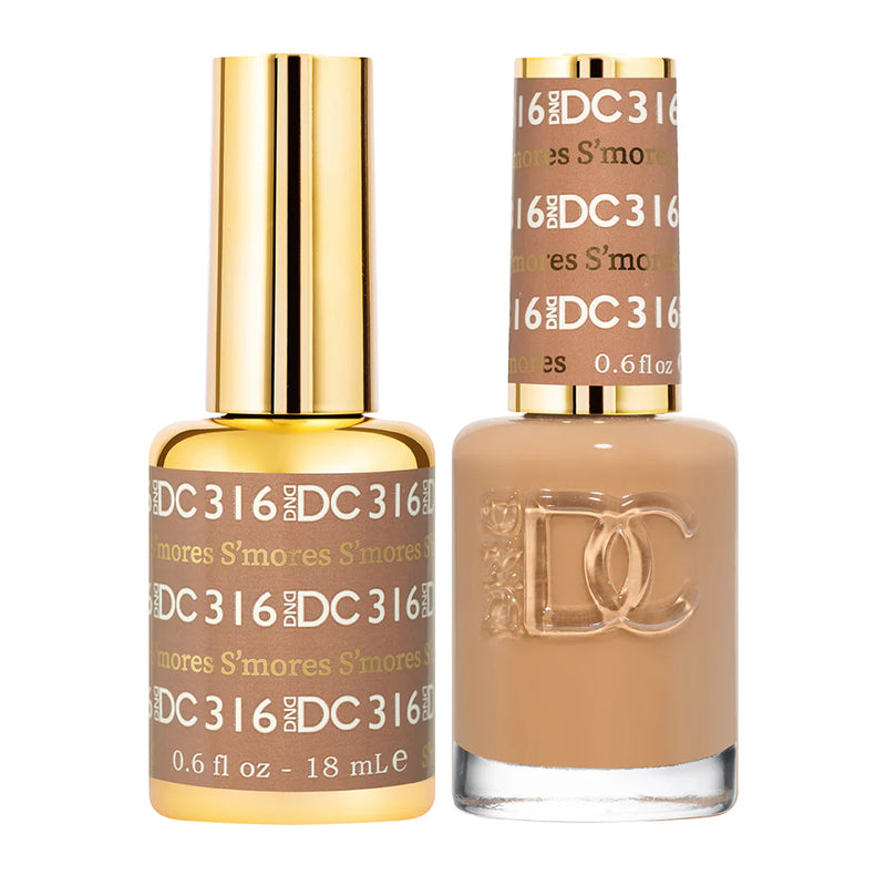 DND DC Duo #316 S'Mores – Gel + Laca a juego 0.5 fl oz