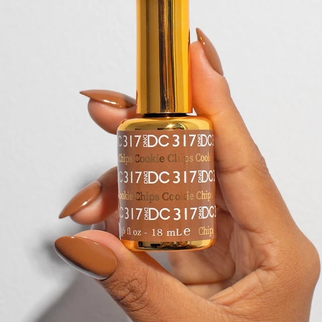 DND DC Duo #317 Cookie Chips – Gel + Matching Lacquer 0.5 fl oz