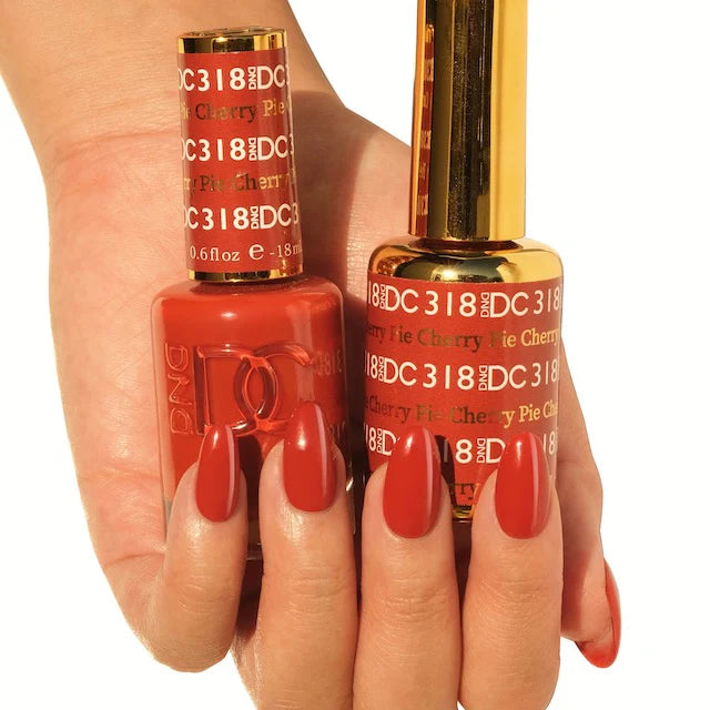 DND DC Duo #318 Cherry Pie – Gel + Laca a juego 0.5 fl oz