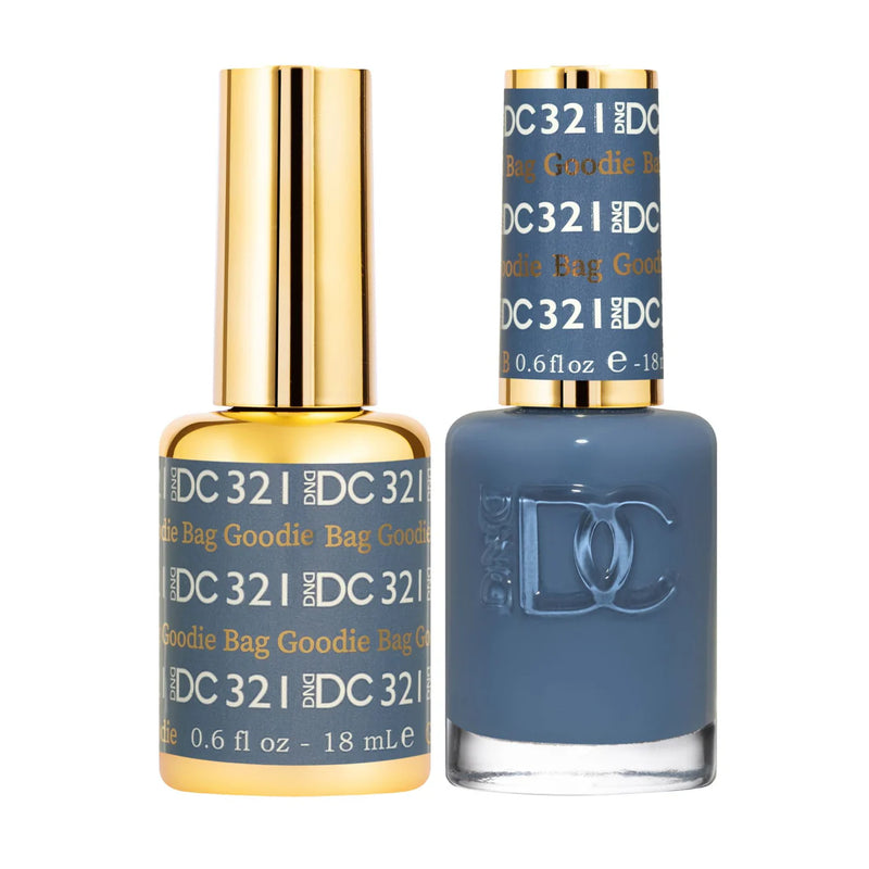Bolsa de regalo DND DC Duo #321 – Gel + Laca a juego 0.5 fl oz