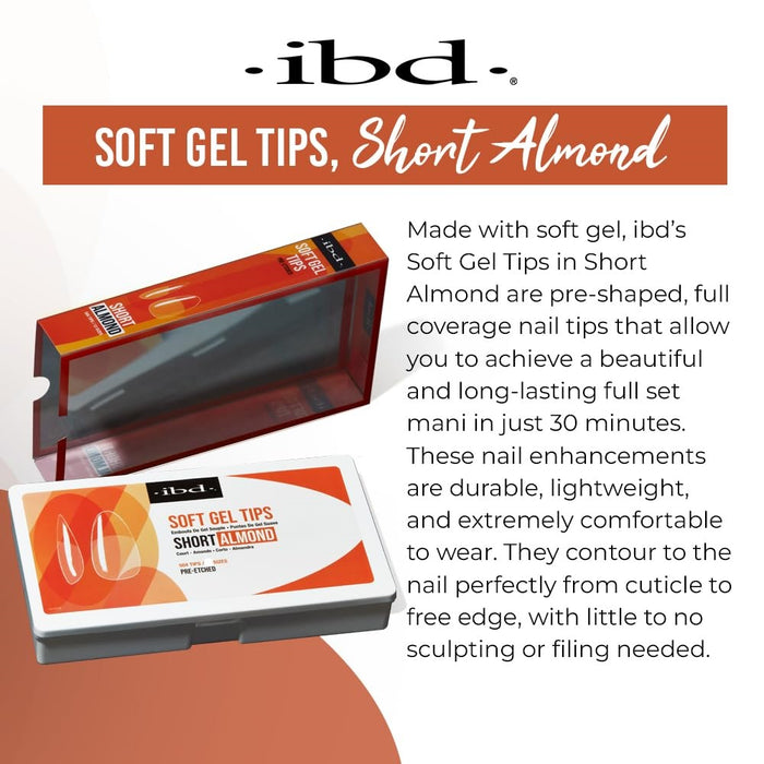 IBD - Soft Gel Tips - Short Almond