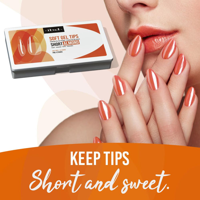 IBD - Soft Gel Tips - Short Almond