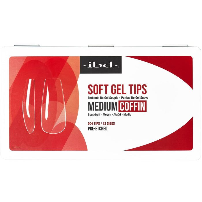 IBD - Soft Gel Tips - Medium Coffin