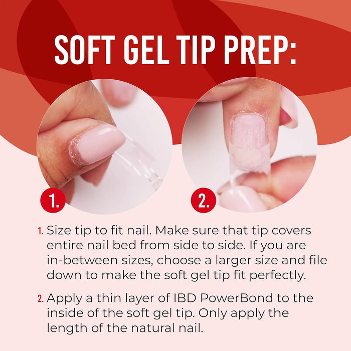 IBD - Soft Gel Tips - Medium Coffin