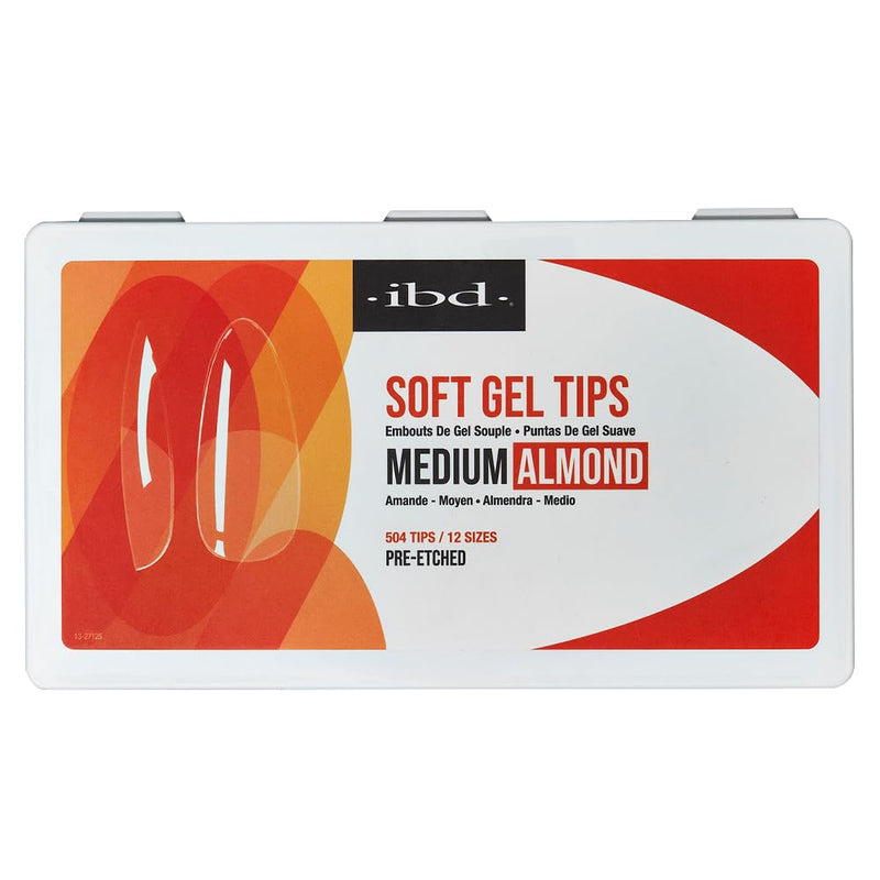 ibd - Soft Gel Tips - Medium Almond