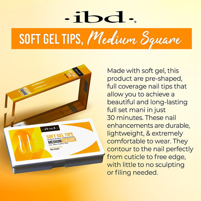 IBD - Soft Gel Tips - Medium Square