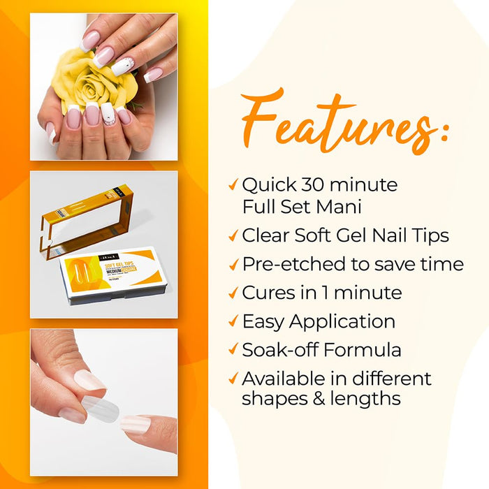 IBD - Soft Gel Tips - Medium Square