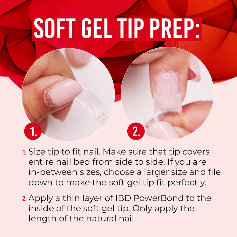 ibd - Soft Gel Tips - Long Coffin (504 Tips)
