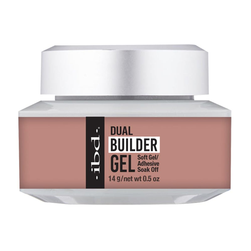 ibd - Dual Builder Gel - Soft Gel/Adhesive - Warm Nude 0.5 oz