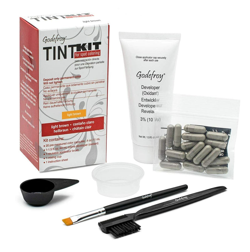 Kit de tinte para el cabello Godefroy - Castaño claro (20 aplicaciones) 