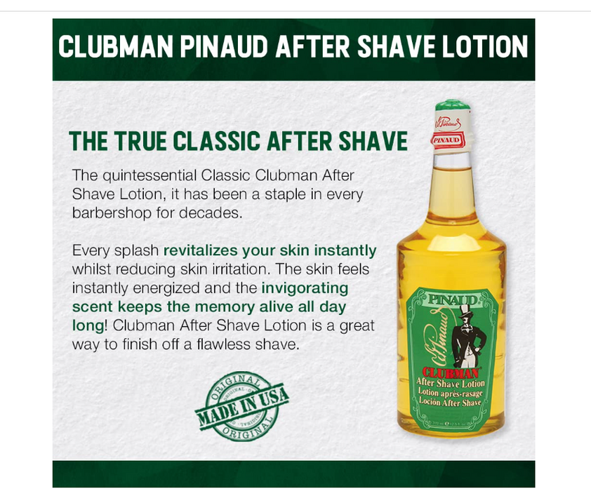 Clubman - After Shave Lotion 12.5 oz