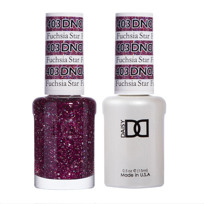 Gel y laca DND n.° 403 Estrella fucsia – 14 ml (0,5 fl oz) UV/LED Removible