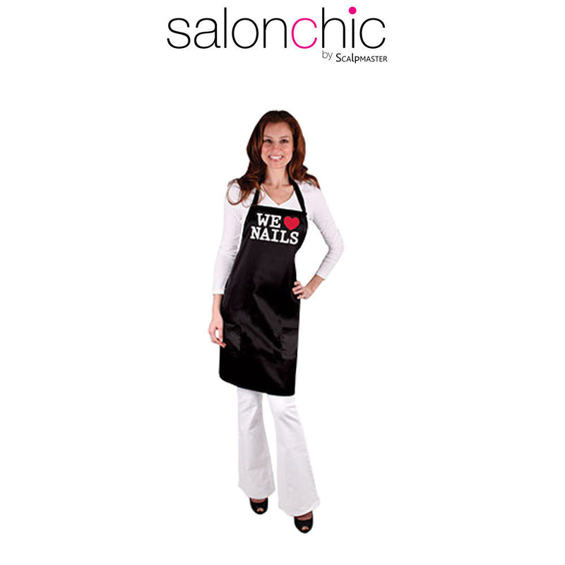 Salonchic - #4077 Stylist Beauty Hair Bamboo Fiber Salon Apron (Black)