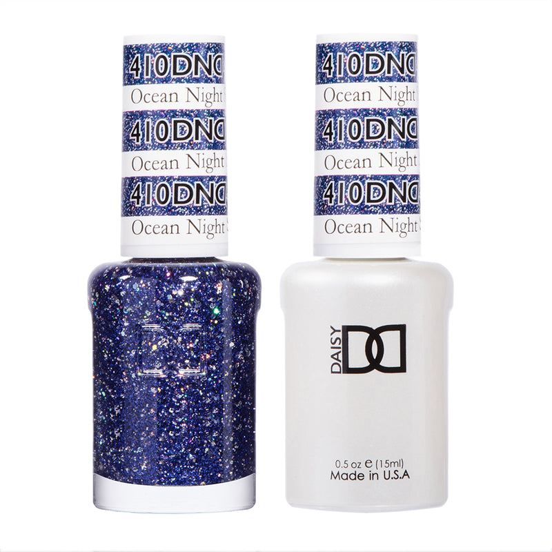 Gel y laca DND n.° 410 Estrella de la noche oceánica – 14 ml (0,5 fl oz) UV/LED Removible