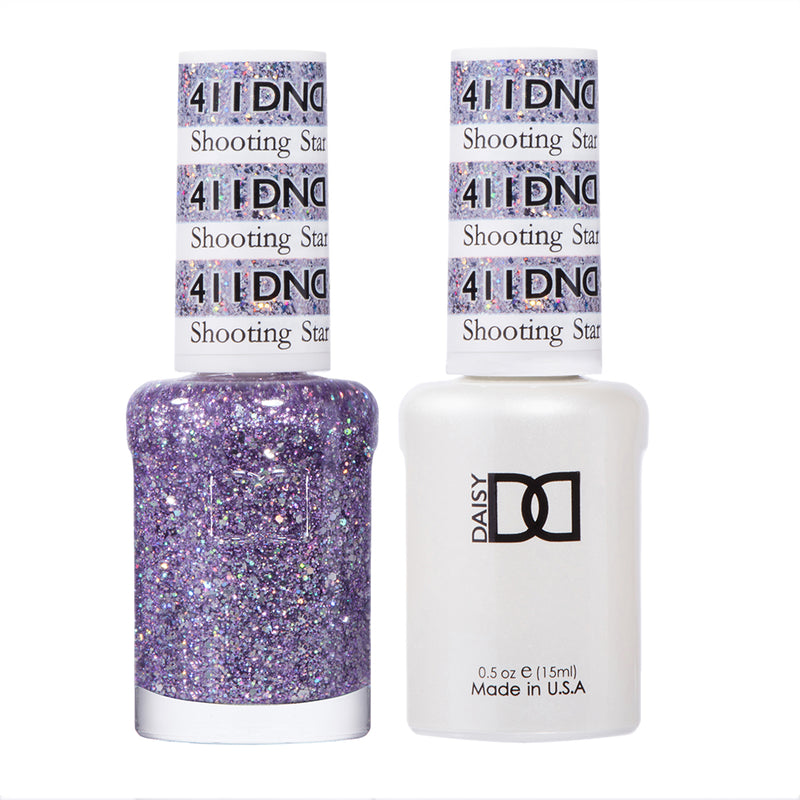 Gel y laca DND n.° 411 Shooting Star – 14 ml (0,5 fl oz) UV/LED Soak Off