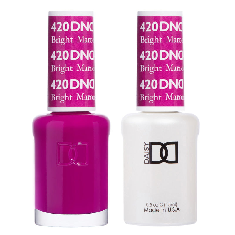Esmalte en gel y laca DND n.° 420 Granate brillante – 14 ml (0,5 fl oz) UV/LED Soak Off