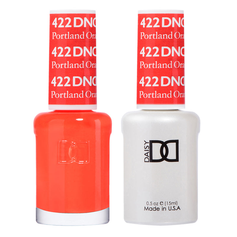 Gel y laca DND n.° 422 Naranja Portland – 14 ml (0,5 fl oz) Removible con luz UV/LED