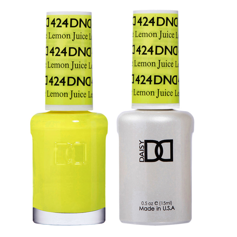 Gel y laca DND n.° 424 Jugo de limón – 15 ml (0,5 fl oz) Eliminación UV/LED
