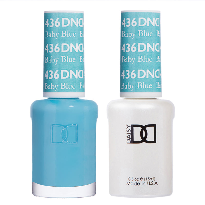 Gel y laca DND n.° 436 Azul bebé – 14 ml (0,5 fl oz) UV/LED Soak Off