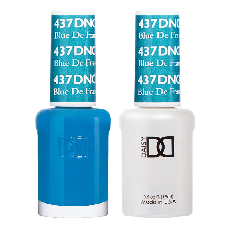 DND Gel & Lacquer #437 Blue De France – 0.5 fl oz UV/LED Soak Off
