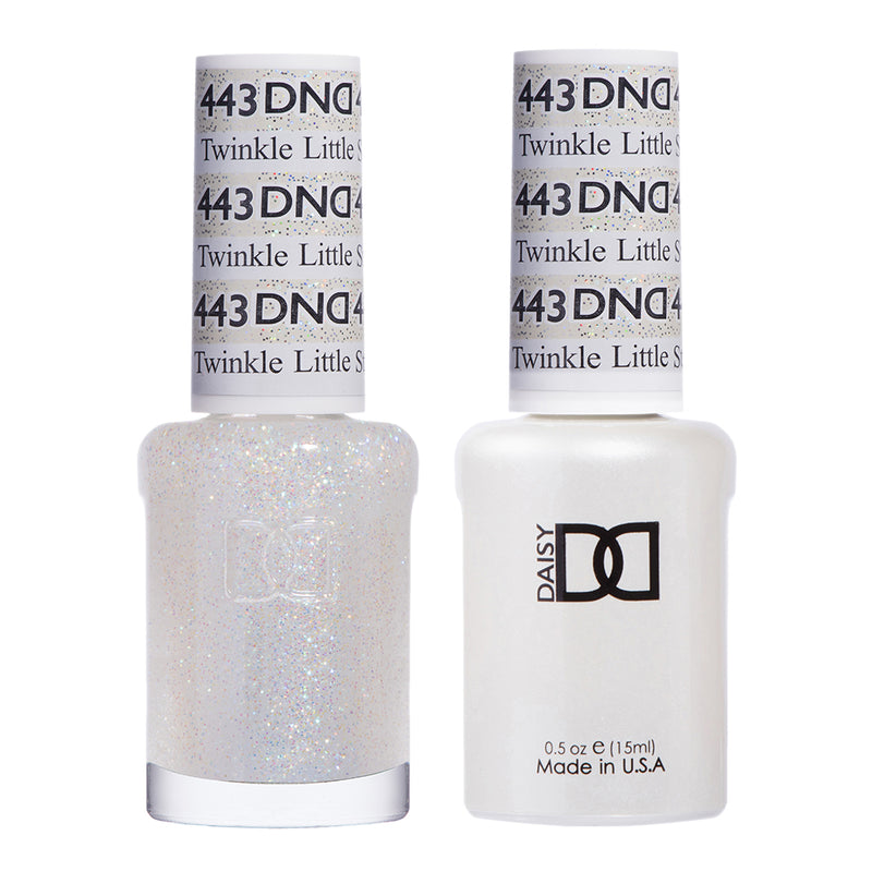 Gel y laca DND n.° 443 Twinkle Little Star – 14 ml (0,5 fl oz) UV/LED Soak Off