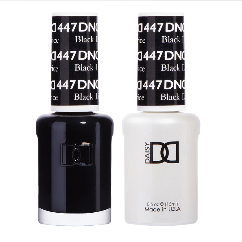 Gel y laca DND n.° 447 Regaliz negro – 14 ml (0,5 fl oz) UV/LED Soak Off