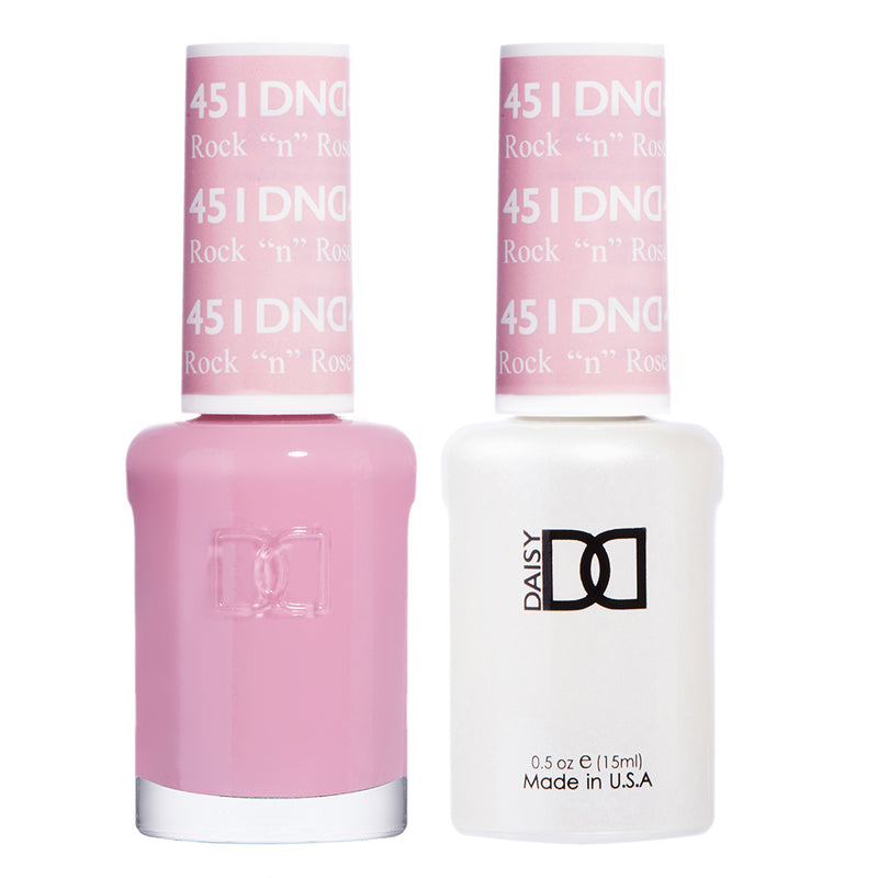 DND Gel & Lacquer #451 Rock “N” Rose – 0.5 fl oz UV/LED Soak Off