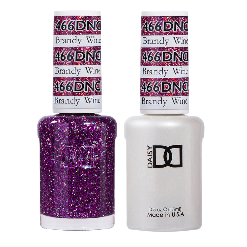 DND Gel & Lacquer #466 Brandy Wine – 0.5 fl oz UV/LED Soak Off