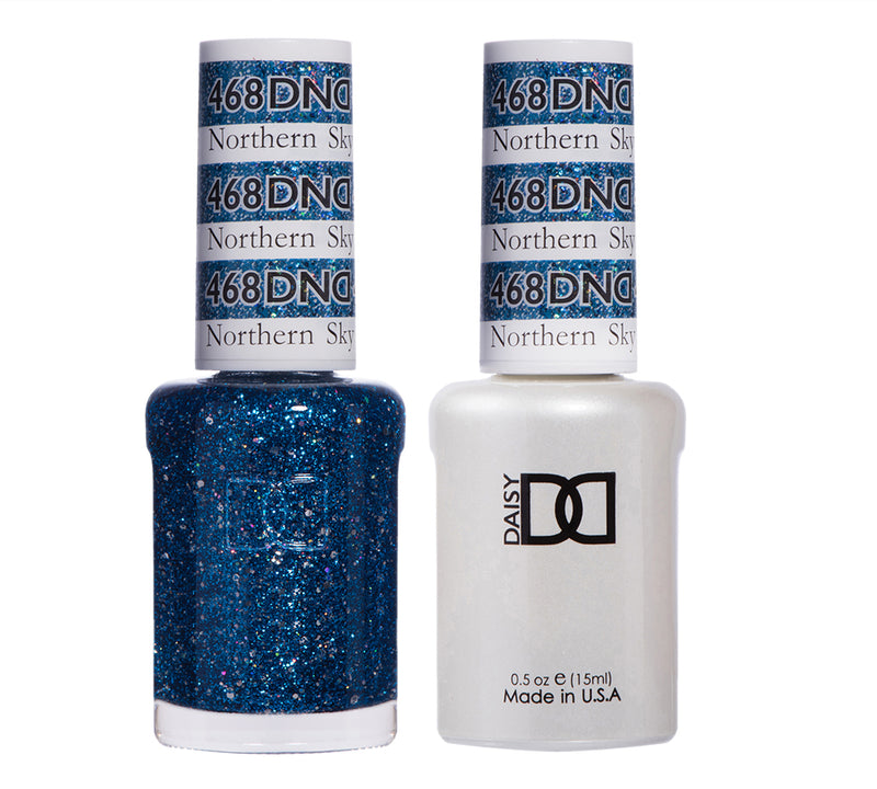Gel y laca DND n.° 468 Northern Sky – 14 ml (0,5 fl oz) UV/LED Soak Off
