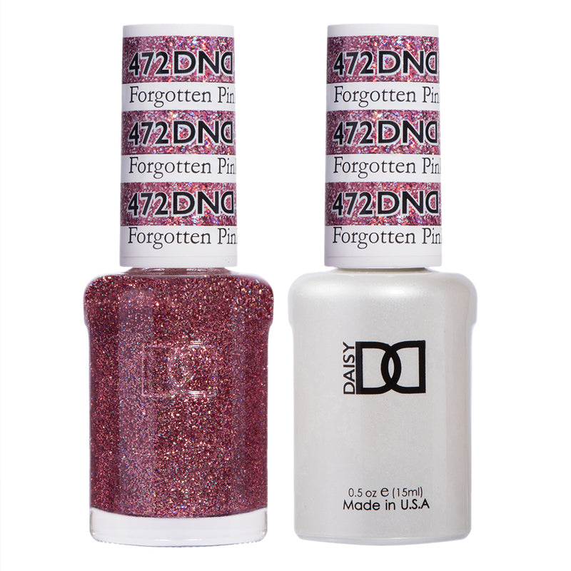 Gel y laca DND n.° 472 Rosa Olvidado – 14 ml (0,5 fl oz) UV/LED Soak Off