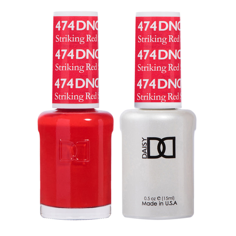 DND Gel & Lacquer #474 Striking Red – 0.5 fl oz UV/LED Soak Off