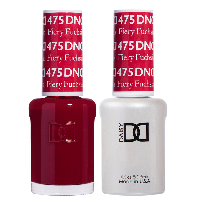 DND Gel & Lacquer #475 Fiery Fuchsia – 0.5 fl oz UV/LED Soak Off