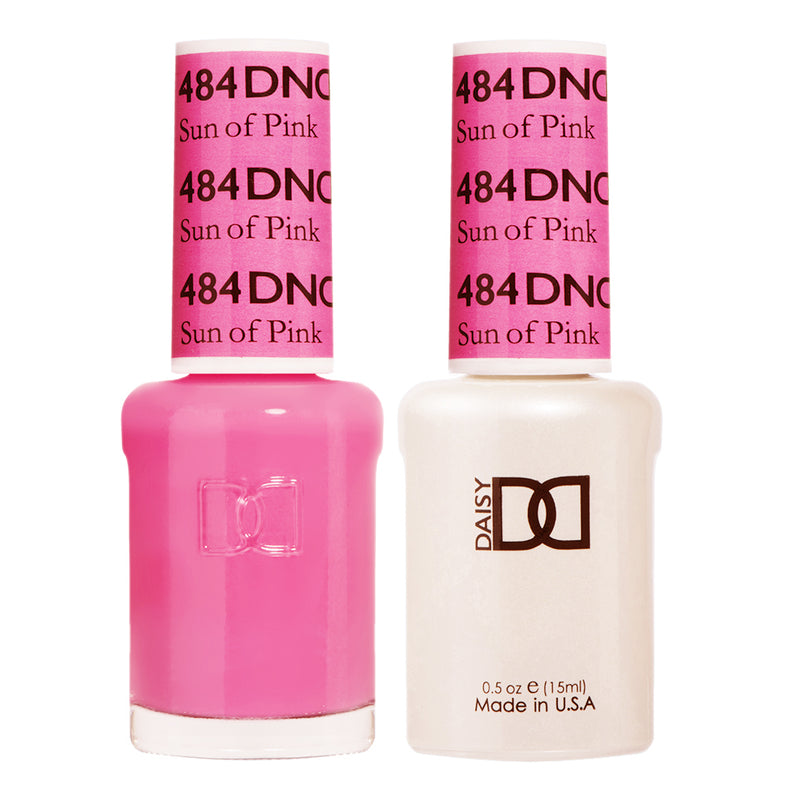 DND Gel & Lacquer #484 Sun Of Pink – 0.5 fl oz UV/LED Soak Off
