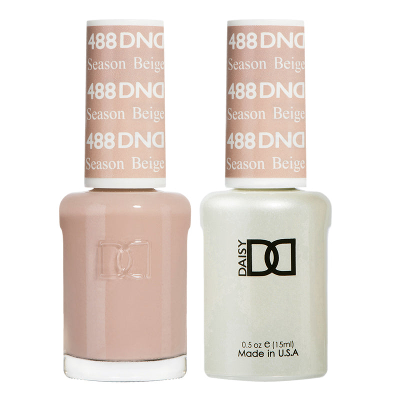 DND Gel & Lacquer #488 Season Beige – 0.5 fl oz UV/LED Soak Off